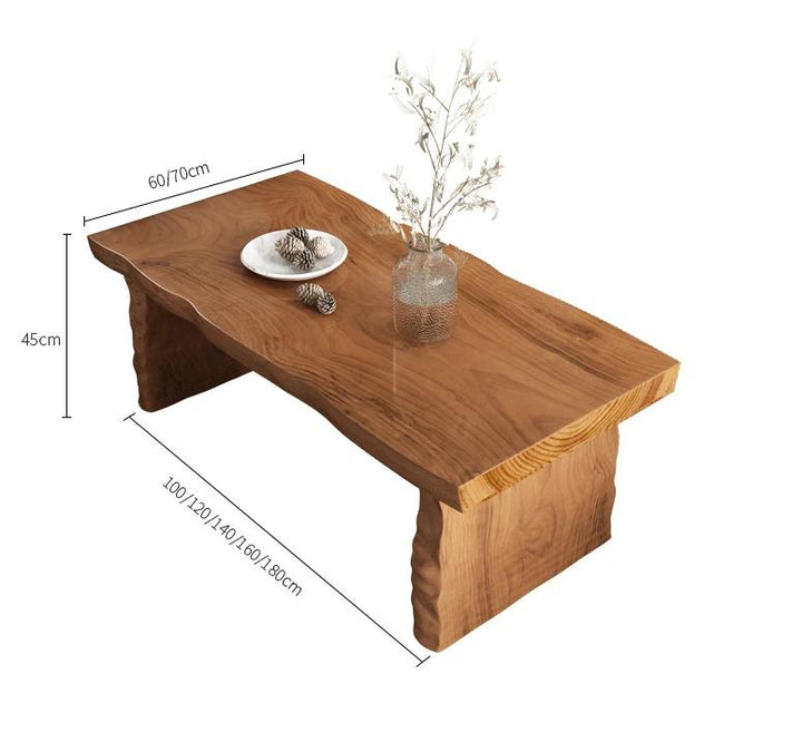 Coffee Table Solid Wood One Whole Piece  Nordic