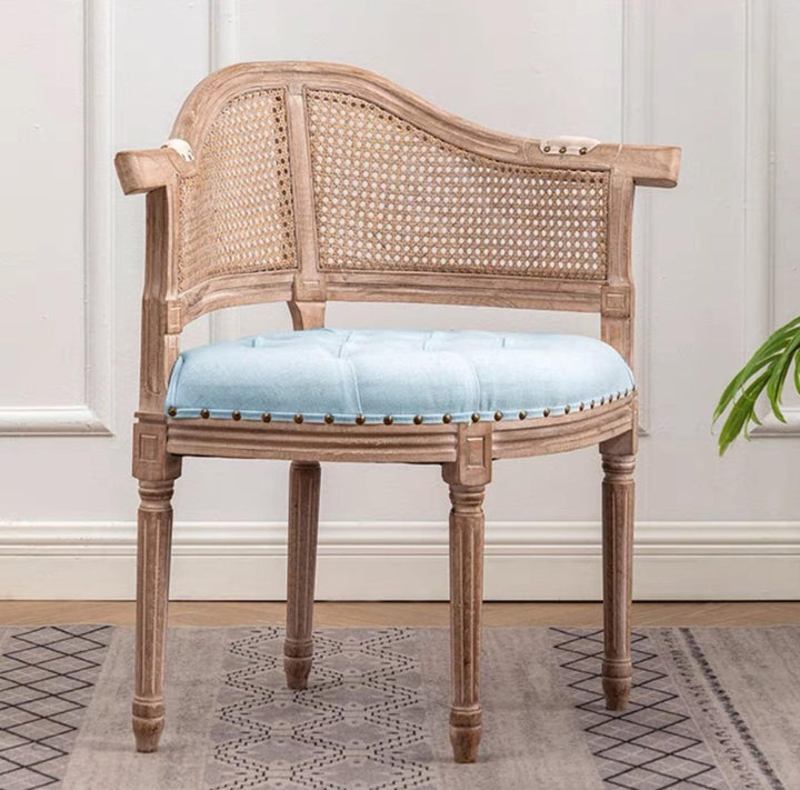 Mesh Tufted Upholstered Arm Chair