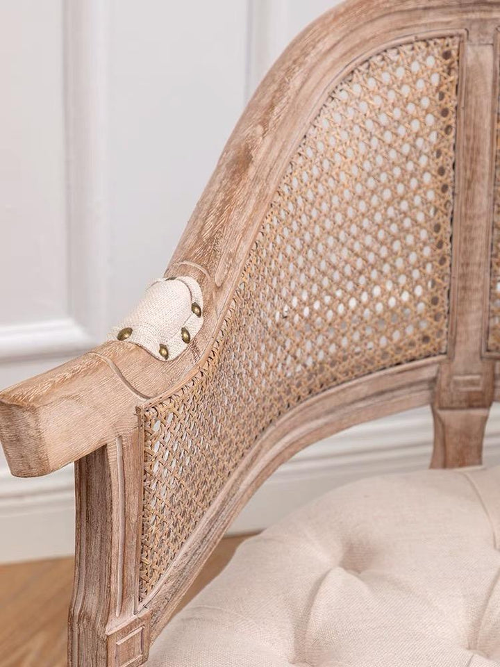 Mesh Tufted Upholstered Arm Chair