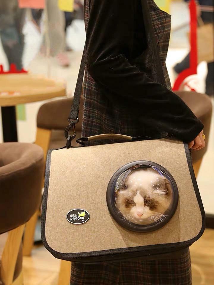 Mocha Brown Pet Shoulder Carrier Rabbit Guinea Pig