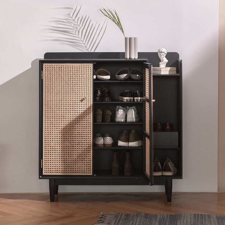 Modern and Contemporary Mesh Shoe Storage Cabinet