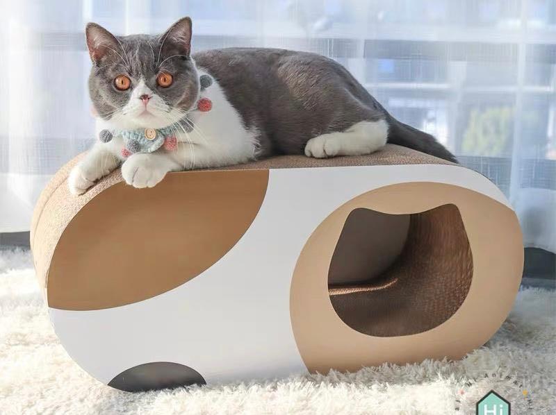 Playhouse Cat Scratcher Nordic Cave House