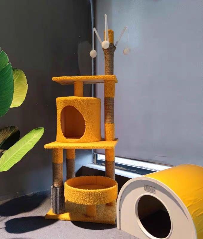Tall Cat Condo TreeHouse Scratcher