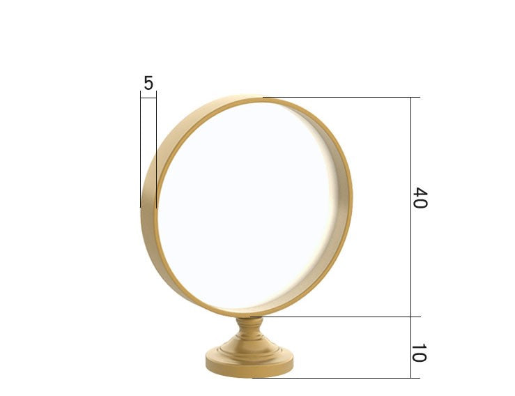 Nordic Modern Vanity Mirror Round Princess Mirror Makeup Mirror 