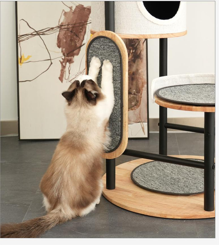 Cat condo cat tree tower cat scratcher cat villa Solid wood cat climbing frame
