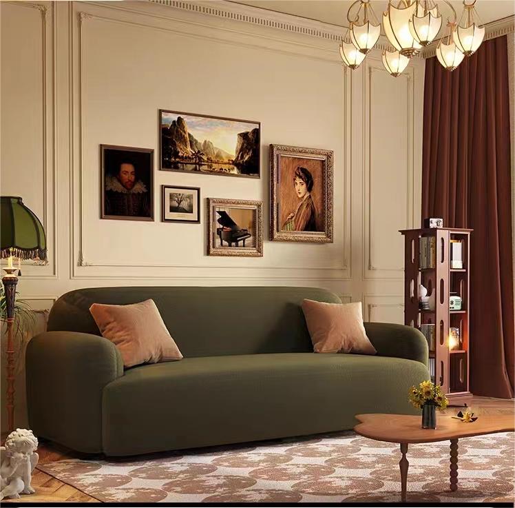 Modern Boucle Sofa