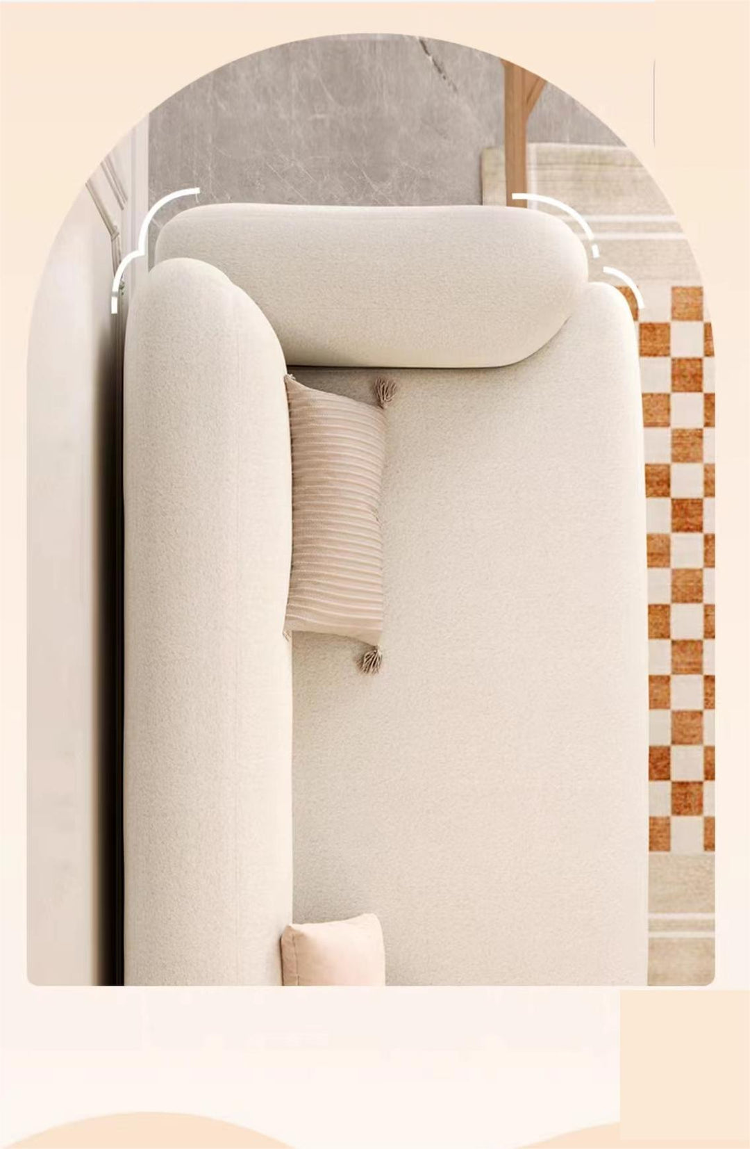 Modern Boucle Sofa