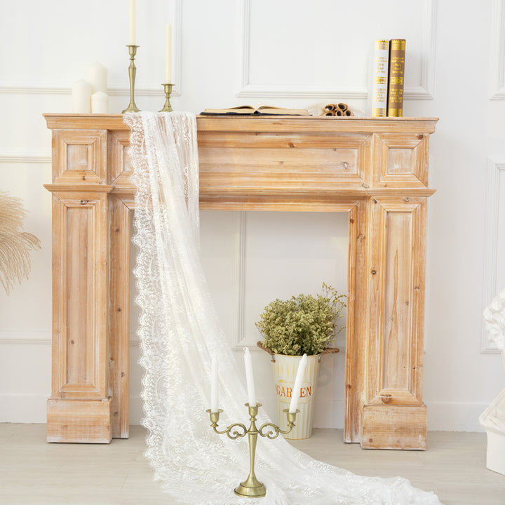 Solid wood Retro Fireplace Decorative Cabinet