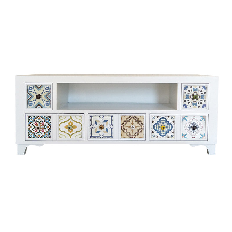 Retro TV cabinet Solid Wood