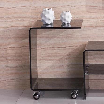 Minimalist Contemporary Glass Side Table