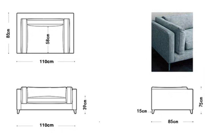 Modern Fabric Sofa