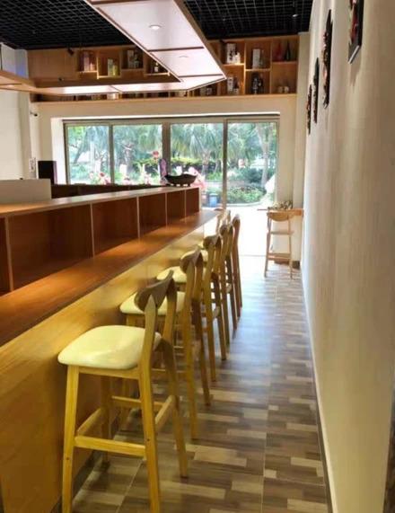 Vintage Solid Pine Wood Bar Table & Stools