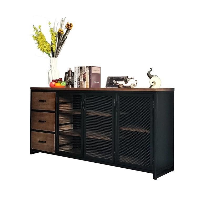Modern Industrial Metal Sideboard Buffet