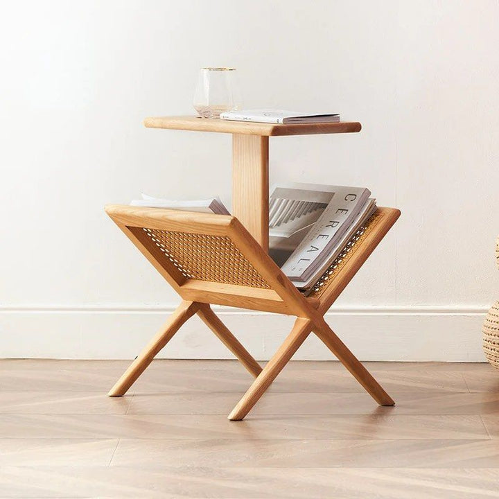 End Table with Mini Bookcase