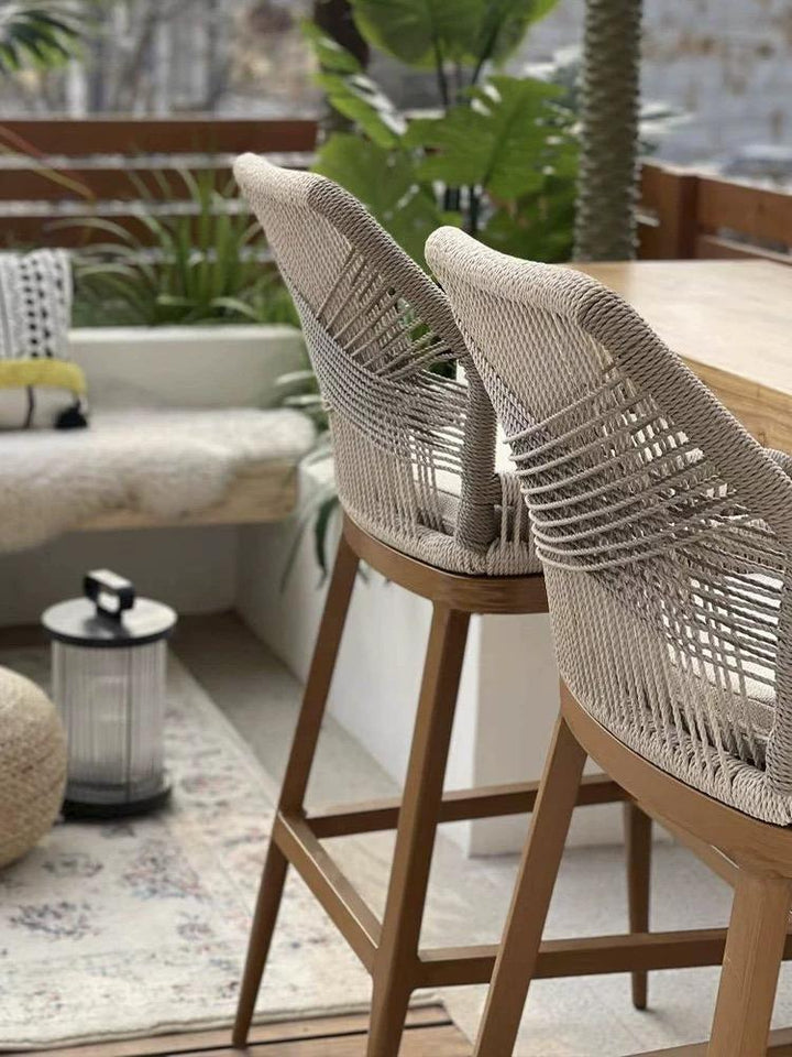 Bess Patio Bar Stool with Cushion
