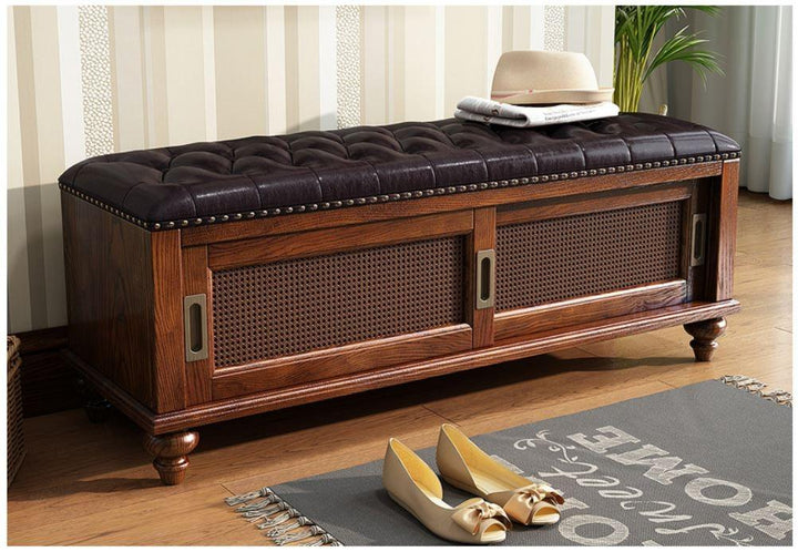 CALLIE Entryway Storage Bench_Changing Shoe Cabinet_