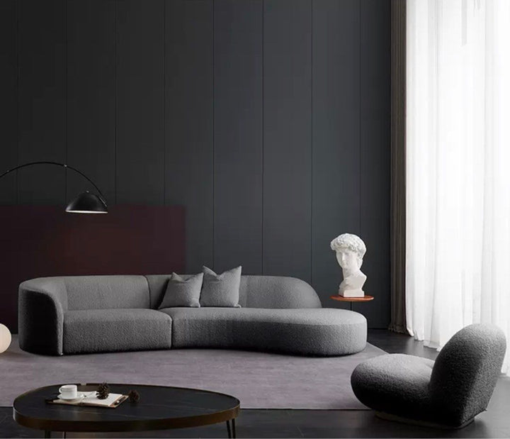 Boucle Sectional Sofa