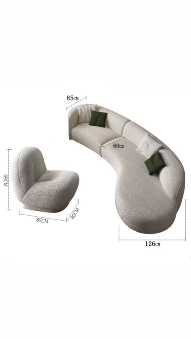Boucle Sectional Sofa