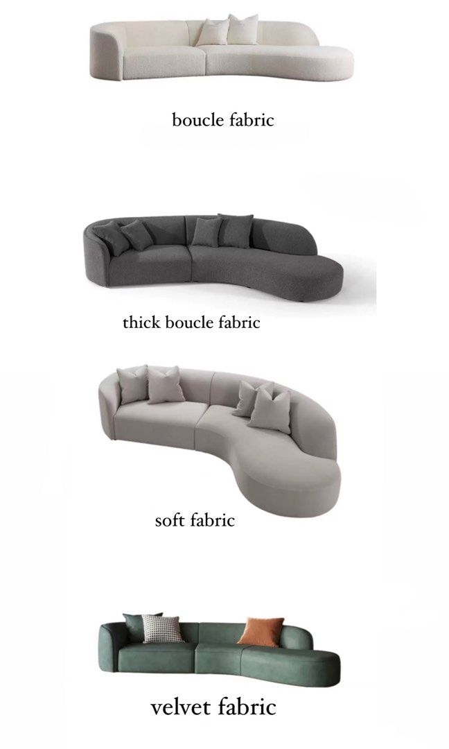 Boucle Sectional Sofa