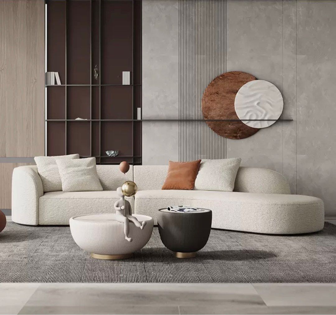 Boucle Sectional Sofa