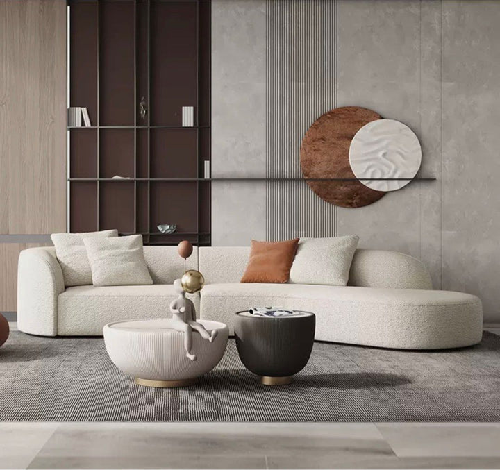 Boucle Sectional Sofa