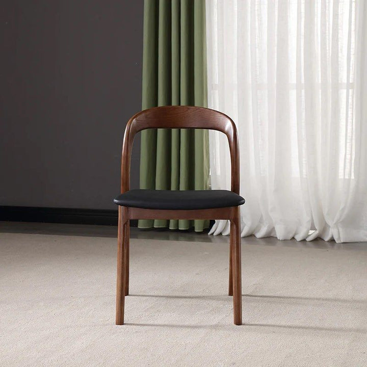 Solid Wood Pedestal Dining Chair (Set of 2)