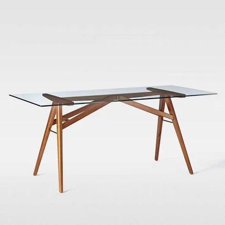 Mixed Element Solid Wood Dining Table