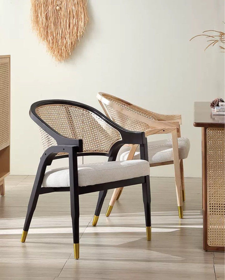 Mid-Century Rattan Dining Chair