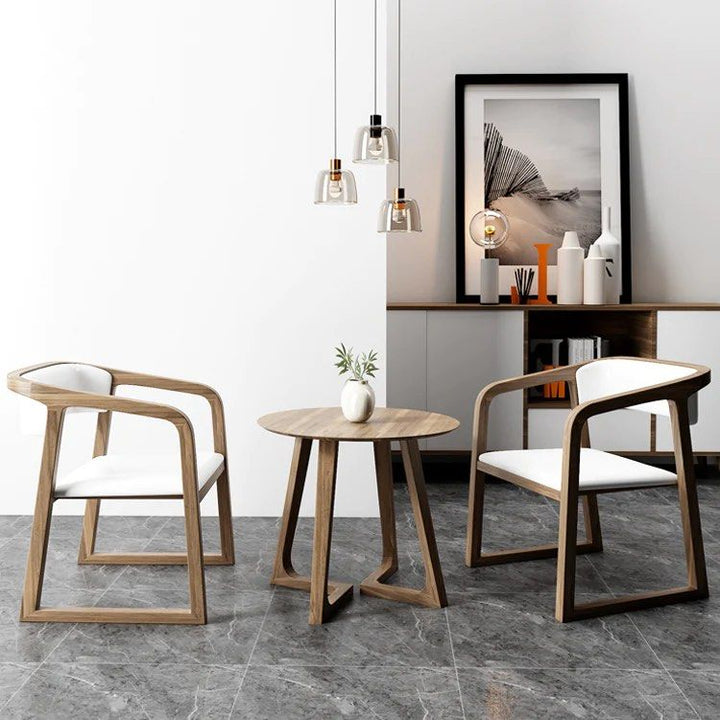 Solid Wood Armchair (Set of 2)