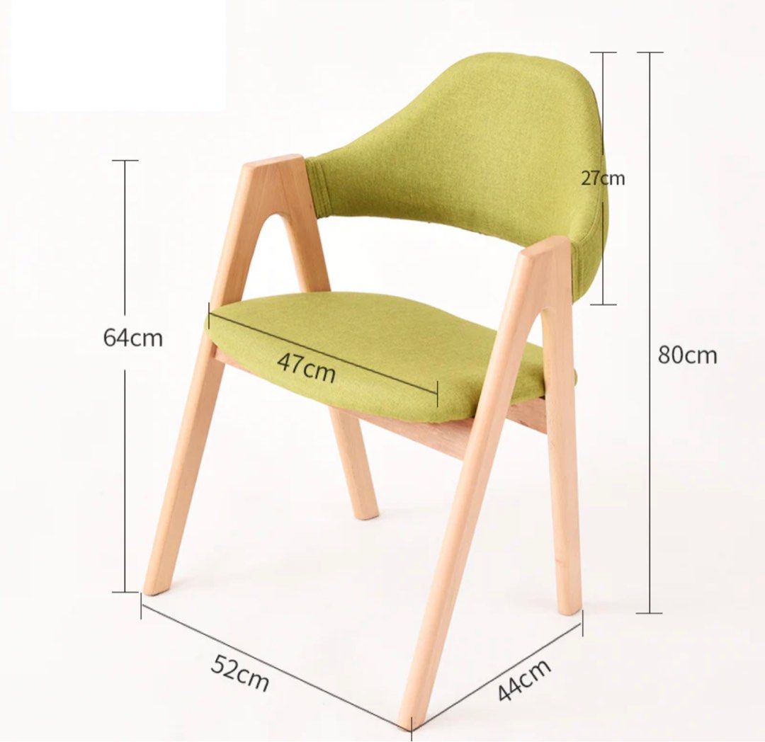 Solid Wood Backrest Dining Chairs