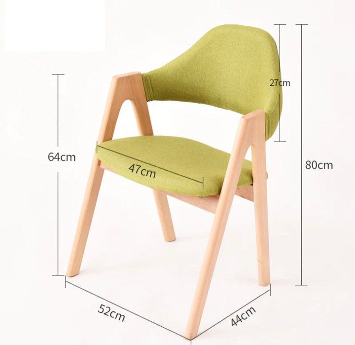 Solid Wood Backrest Dining Chairs