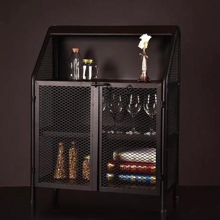 JULIET Modern Industrial Metal Cabinet Buffet Sideboard