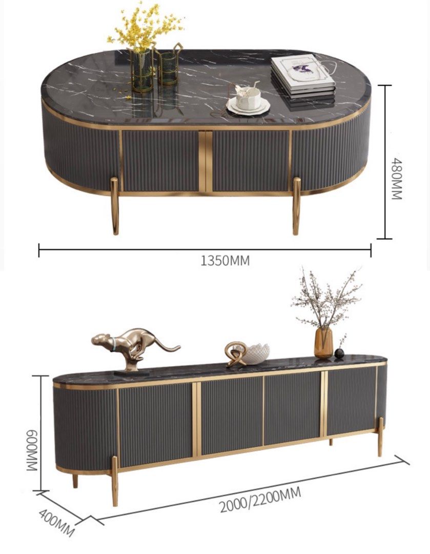 Modern TV Console & Coffee Table