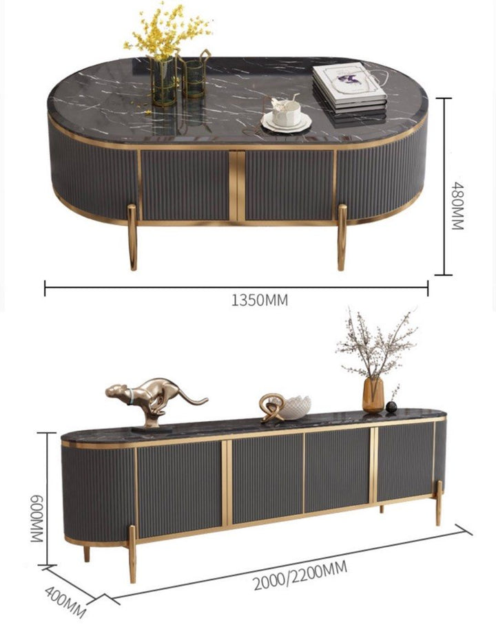 Modern TV Console & Coffee Table