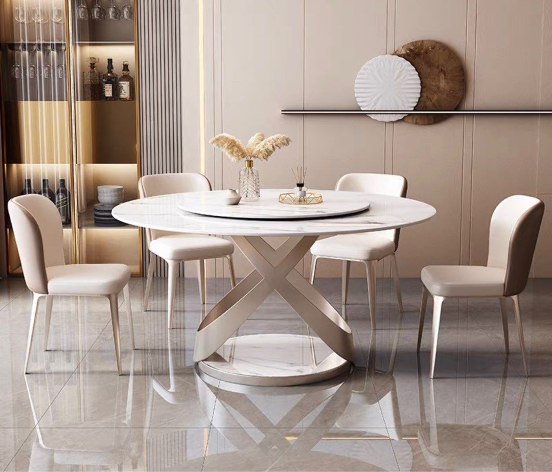 Modern Sintered Stone Round Dining Table