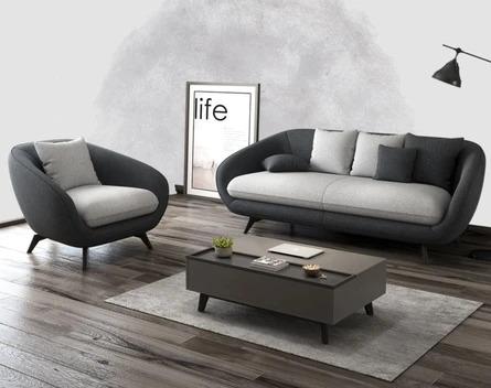 Modern and Contemporary Fabric Nordic Style Sofa