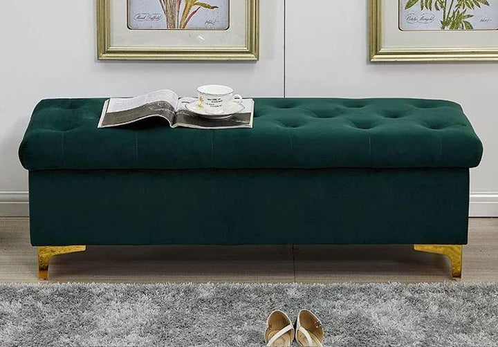 Luxury Rectangular Storage Ottoman Bench
