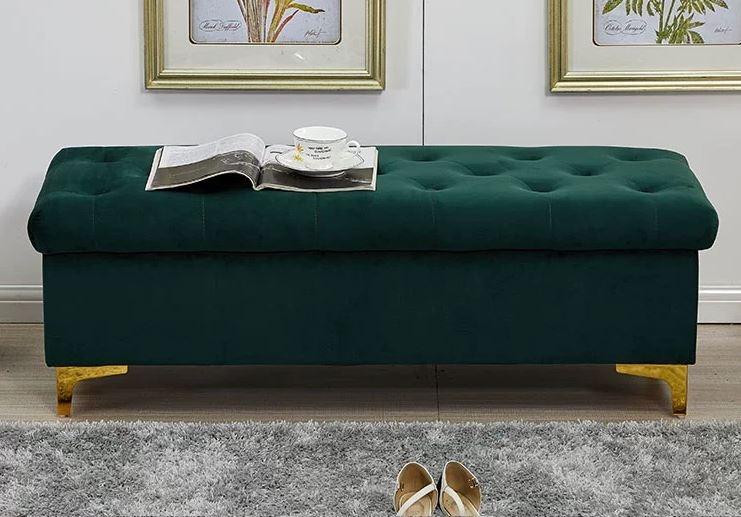 Luxury Rectangular Storage Ottoman Bench