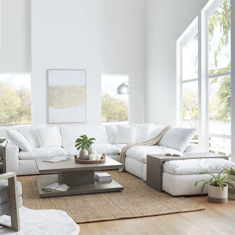 Millersburg 6 Piece Upholstered Sectional Sofa