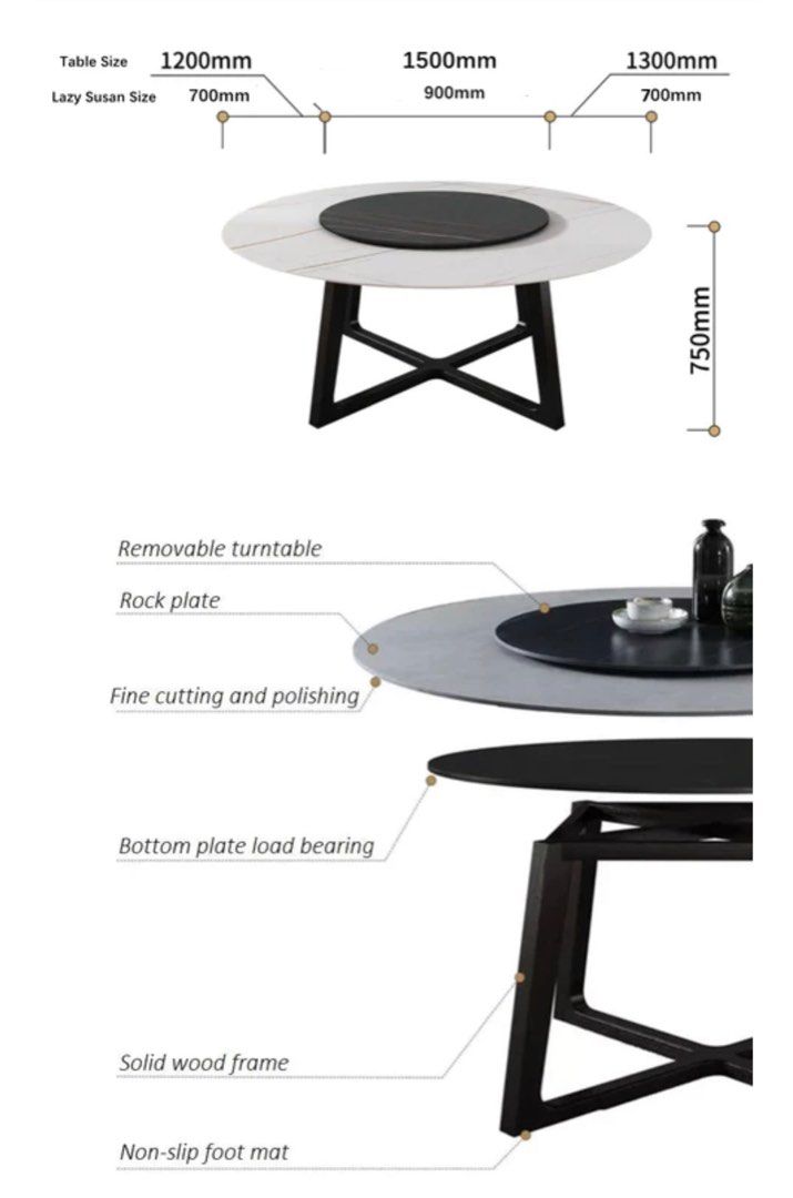 Round Marble Dining Table