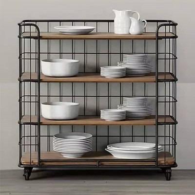 Modern Rustic Kitchen Bar Cart