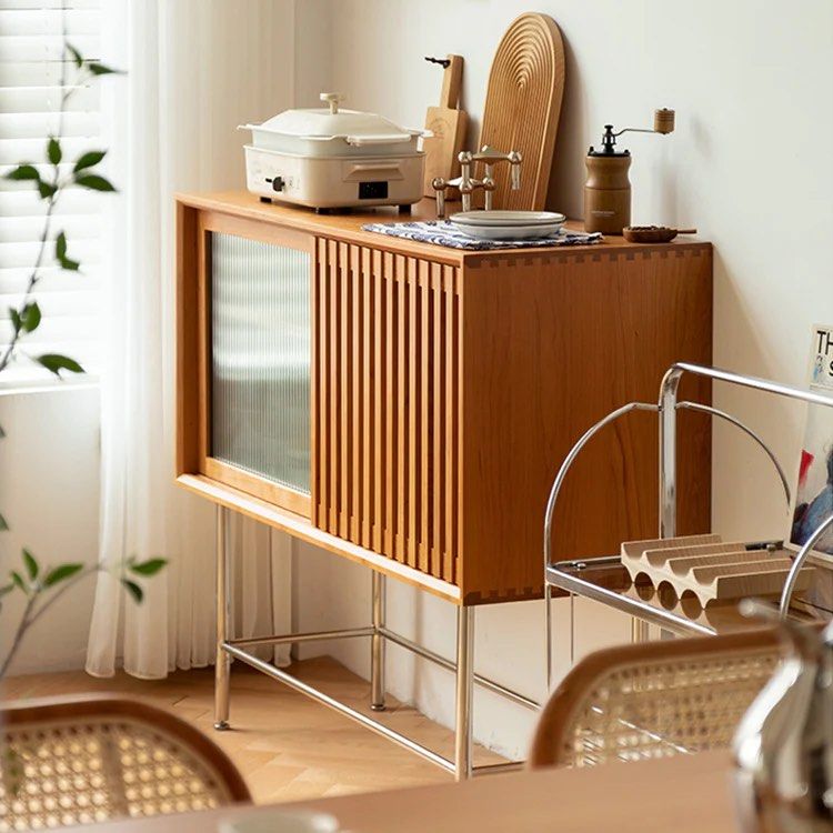 Wood Storage Sideboard