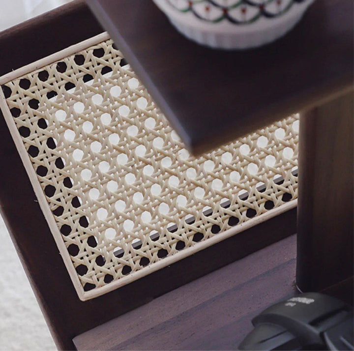 End Table with Mini Bookcase