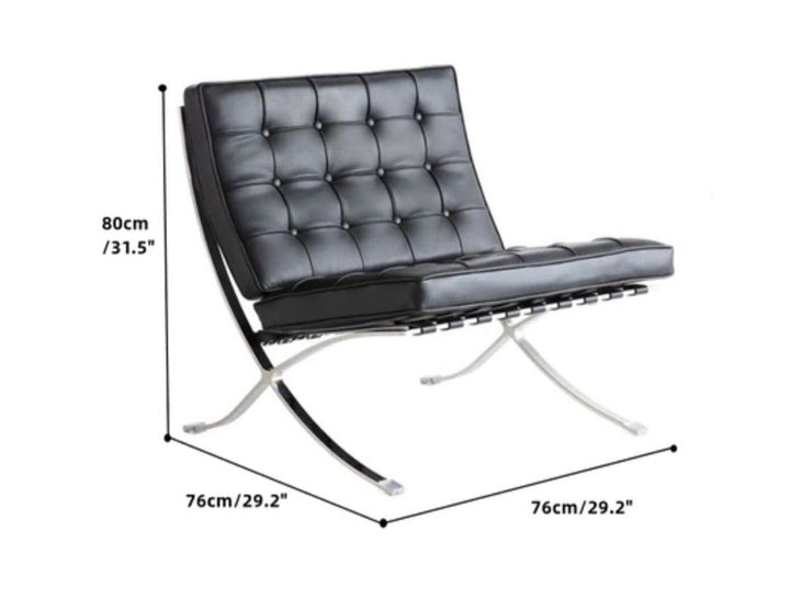 leather Armless Settee