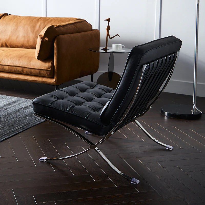 leather Armless Settee