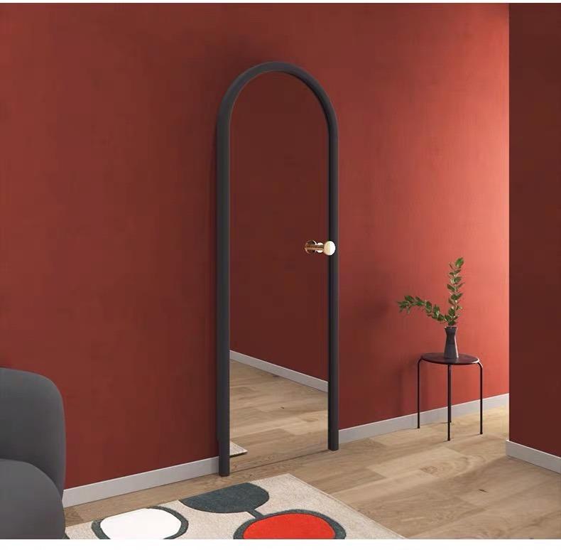 Velvet Arch Wood Mirror