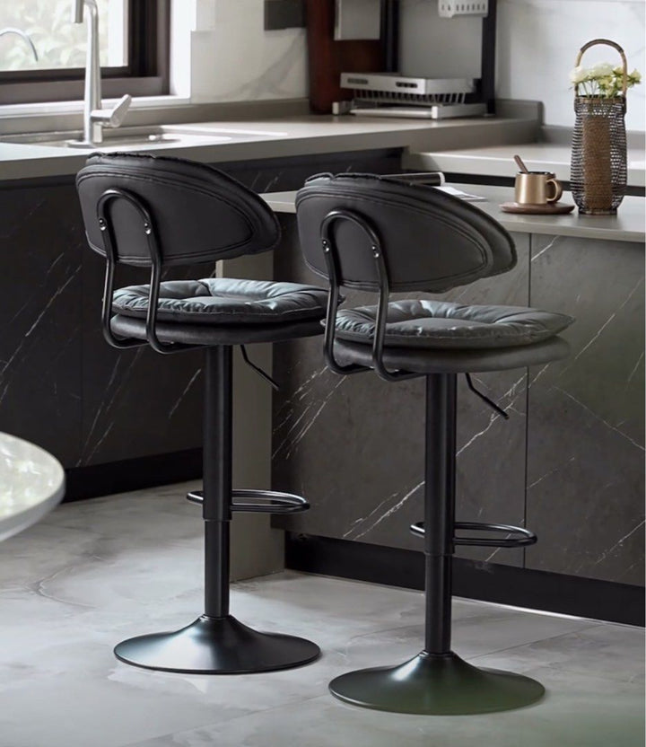 Modern Leather Bar Stool
